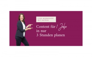 Workshop Content Jahresplanung von Katrin Hill